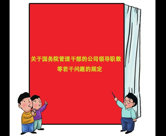 关于国务院管理干部的公司领导职数等若干问题的规定
