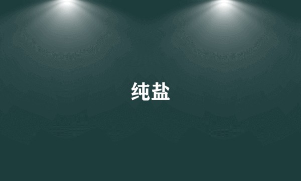 纯盐