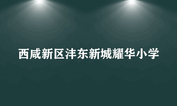 西咸新区沣东新城耀华小学