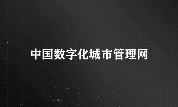 中国数字化城市管理网
