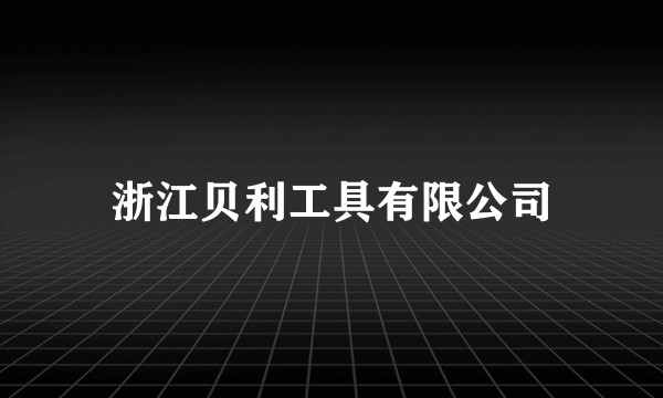 浙江贝利工具有限公司