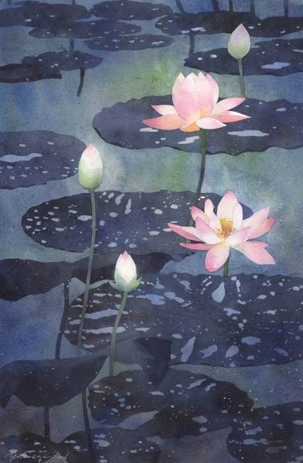 蝶恋花·笑艳秋莲生绿浦