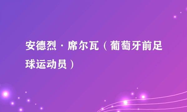安德烈·席尔瓦（葡萄牙前足球运动员）