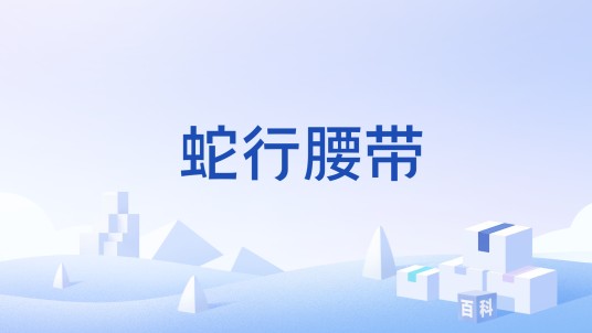 蛇行腰带