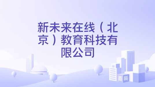 新未来在线(北京)教育科技有限公司