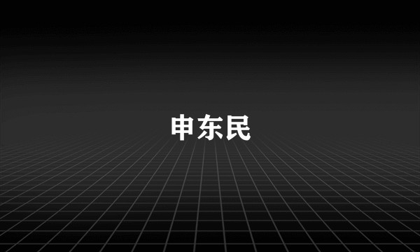 申东民