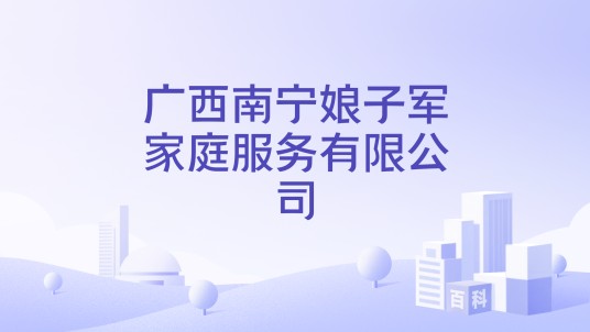 广西南宁娘子军家庭服务有限公司