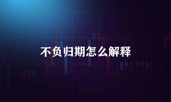 不负归期怎么解释