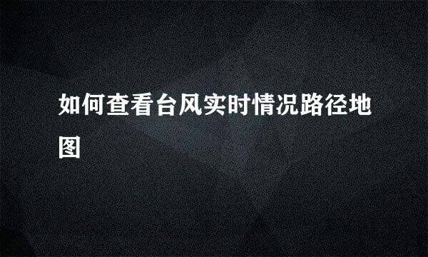 如何查看台风实时情况路径地图