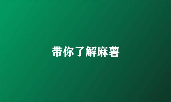 带你了解麻薯