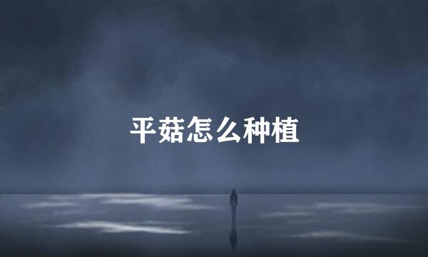 平菇怎么种植