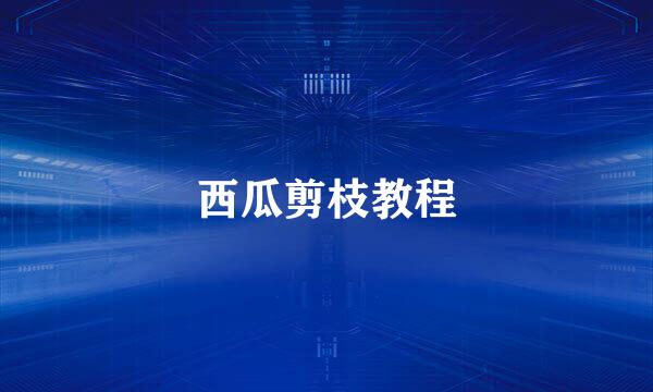 西瓜剪枝教程