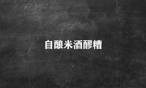 自酿米酒醪糟