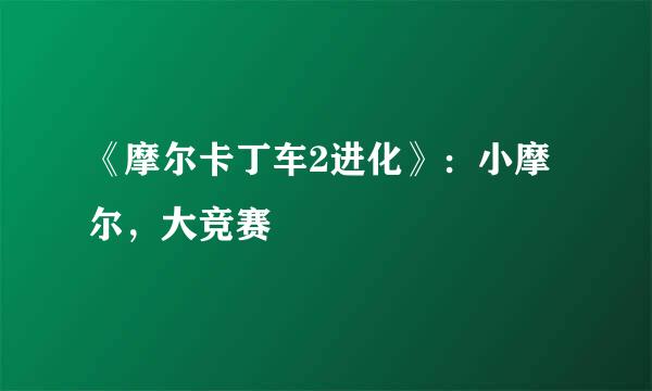 《摩尔卡丁车2进化》：小摩尔，大竞赛