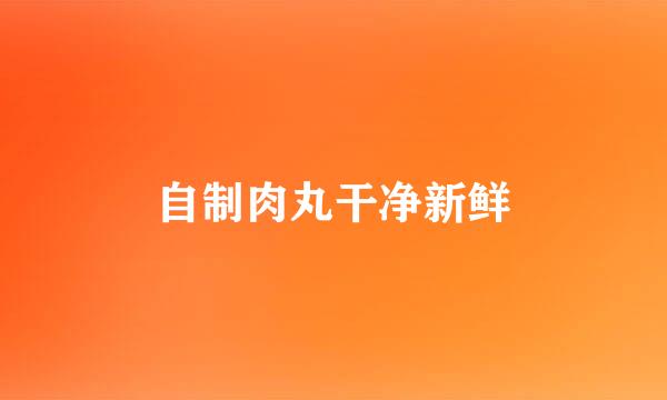 自制肉丸干净新鲜