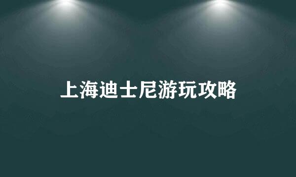 上海迪士尼游玩攻略
