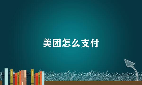 美团怎么支付