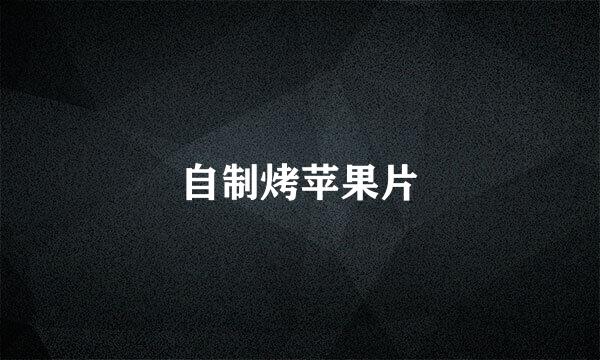 自制烤苹果片