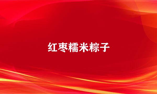 红枣糯米粽子