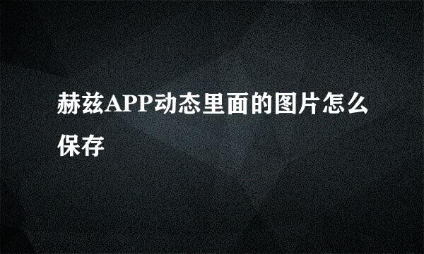 赫兹APP动态里面的图片怎么保存