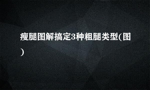 瘦腿图解搞定3种粗腿类型(图)