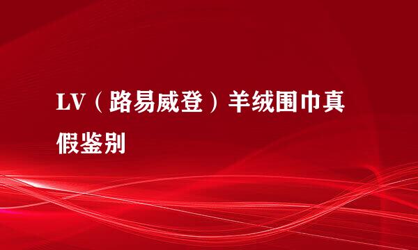 LV（路易威登）羊绒围巾真假鉴别