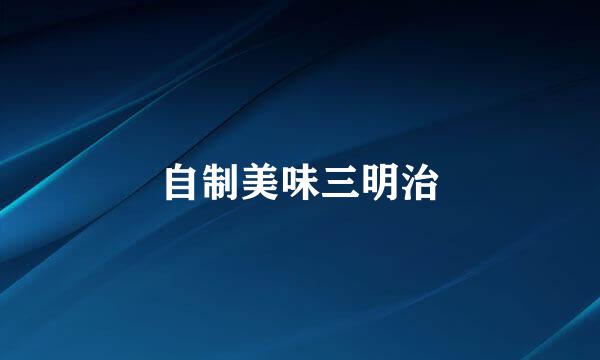 自制美味三明治