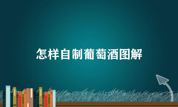 怎样自制葡萄酒图解