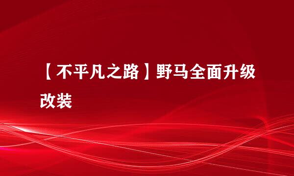 【不平凡之路】野马全面升级改装