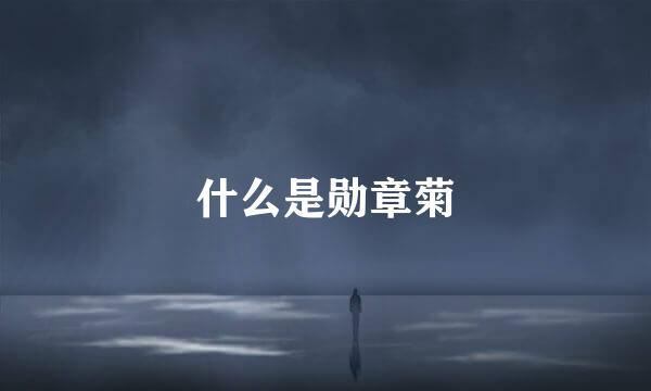 什么是勋章菊