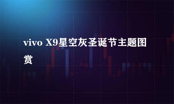 vivo X9星空灰圣诞节主题图赏