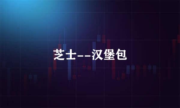 芝士--汉堡包