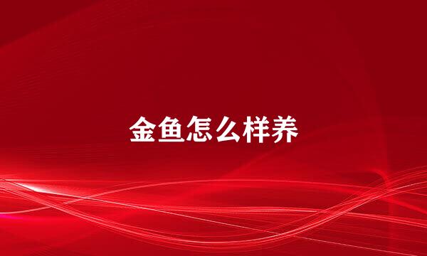 金鱼怎么样养