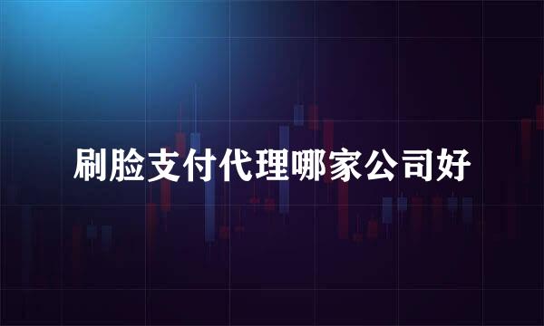 刷脸支付代理哪家公司好