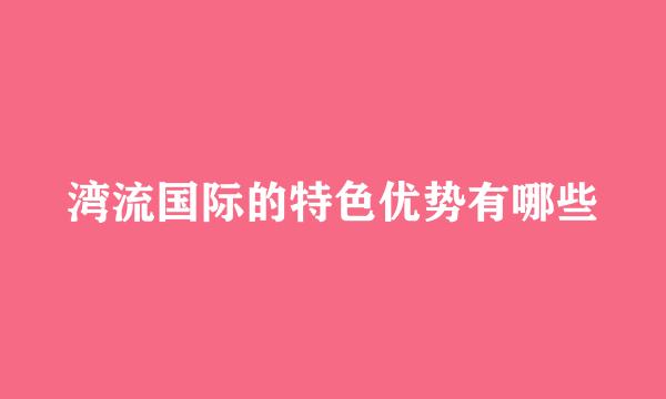 湾流国际的特色优势有哪些