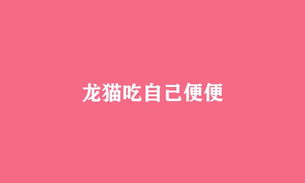 龙猫吃自己便便