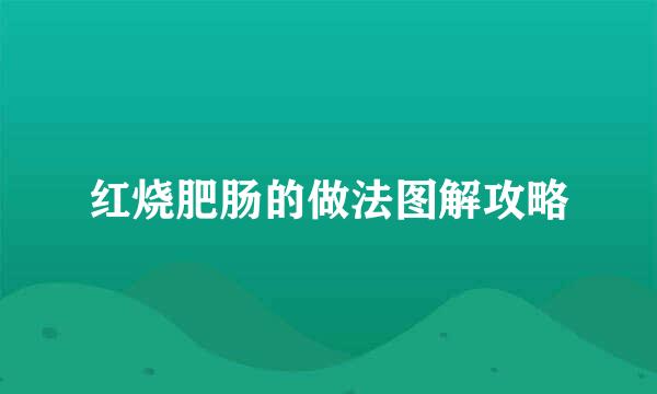 红烧肥肠的做法图解攻略