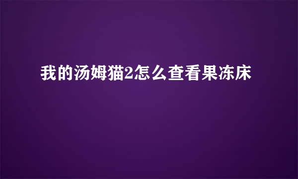 我的汤姆猫2怎么查看果冻床