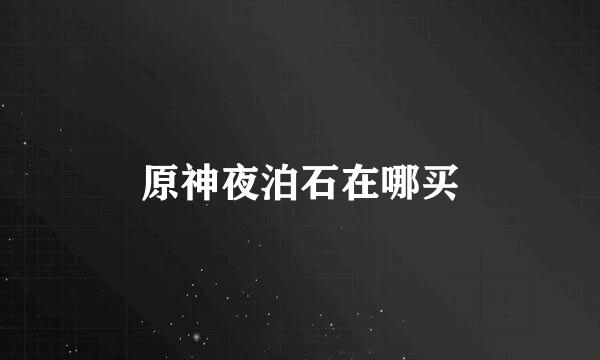 原神夜泊石在哪买
