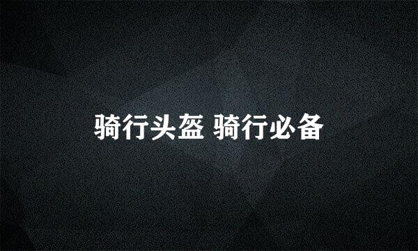 骑行头盔 骑行必备