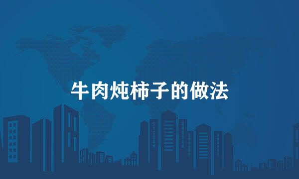 牛肉炖柿子的做法