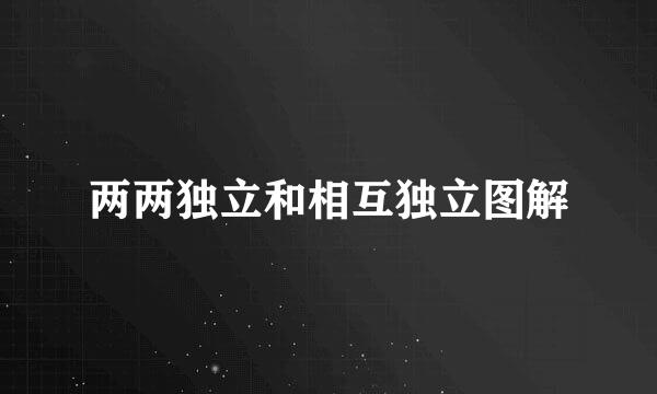 两两独立和相互独立图解
