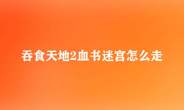 吞食天地2血书迷宫怎么走