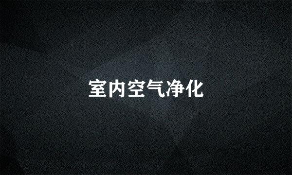 室内空气净化