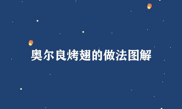 奥尔良烤翅的做法图解