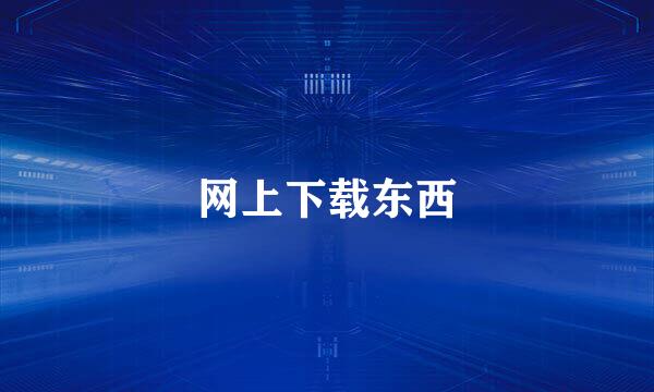 网上下载东西