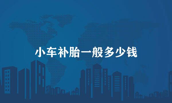 小车补胎一般多少钱