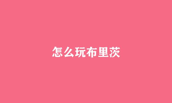 怎么玩布里茨