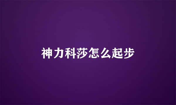 神力科莎怎么起步