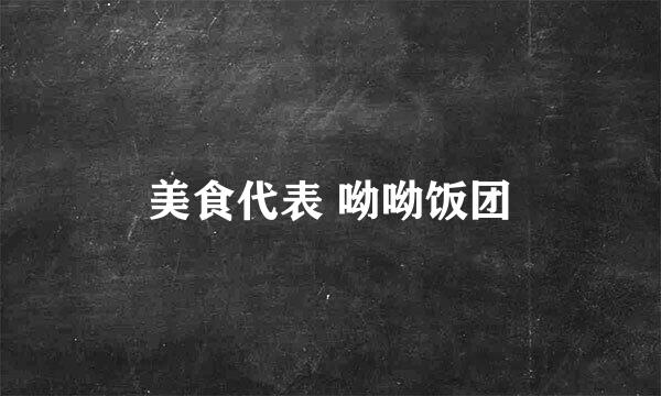 美食代表 呦呦饭团